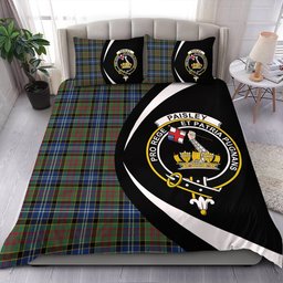 ScotsTee Shop Scottish Paisley Drennan (Drennan Drennan) Modern Clan Badge Tartan Bedding Set Circle Style