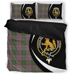 ScotsTee Shop Scottish MacPherson of Glentruim Modern Clan Badge Tartan Bedding Set Circle Style