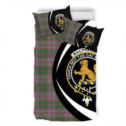 ScotsTee Shop Scottish MacPherson of Glentruim Modern Clan Badge Tartan Bedding Set Circle Style
