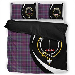 ScotsTee Shop Scottish Rankin Weathered Clan Badge Tartan Bedding Set Circle Style