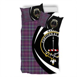 ScotsTee Shop Scottish Rankin Weathered Clan Badge Tartan Bedding Set Circle Style