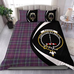 ScotsTee Shop Scottish Rankin Weathered Clan Badge Tartan Bedding Set Circle Style