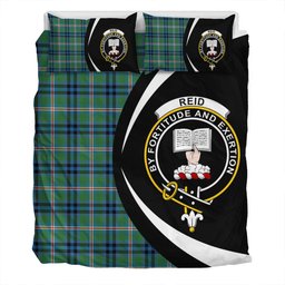 ScotsTee Shop Scottish Reid (Mill City) Ancient Clan Badge Tartan Bedding Set Circle Style