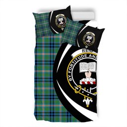 ScotsTee Shop Scottish Reid (Mill City) Ancient Clan Badge Tartan Bedding Set Circle Style