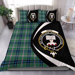 ScotsTee Shop Scottish Reid (Mill City) Ancient Clan Badge Tartan Bedding Set Circle Style