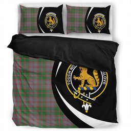 ScotsTee Shop Scottish MacPherson of Glentruim Ancient Clan Badge Tartan Bedding Set Circle Style