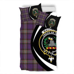 ScotsTee Shop Scottish MacLaren of Broich Weathered Clan Badge Tartan Bedding Set Circle Style