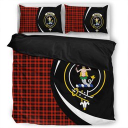 ScotsTee Shop Scottish Murray of Ochtertyre Ancient Clan Badge Tartan Bedding Set Circle Style