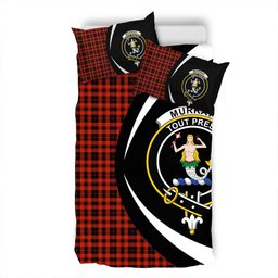 ScotsTee Shop Scottish Murray of Ochtertyre Ancient Clan Badge Tartan Bedding Set Circle Style