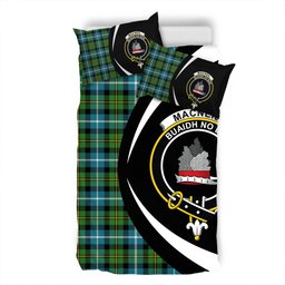 ScotsTee Shop Scottish MacNeil of Barra (MacNeil MacNeill) Ancient Clan Badge Tartan Bedding Set Circle Style