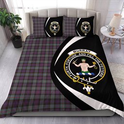 ScotsTee Shop Scottish Murray of Atholl (Murray) Weathered Clan Badge Tartan Bedding Set Circle Style