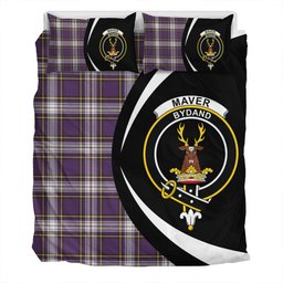 ScotsTee Shop Scottish Maver Dress Weathered Clan Badge Tartan Bedding Set Circle Style
