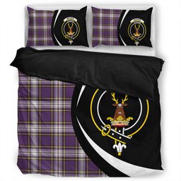 ScotsTee Shop Scottish Maver Dress Weathered Clan Badge Tartan Bedding Set Circle Style
