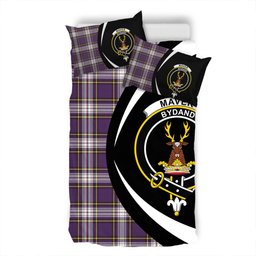 ScotsTee Shop Scottish Maver Dress Weathered Clan Badge Tartan Bedding Set Circle Style