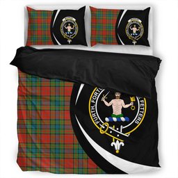 ScotsTee Shop Scottish Murray of Atholl Red Dress (Murray of Atholl; Red Dress) Ancient Clan Badge Tartan Bedding Set Circle Style