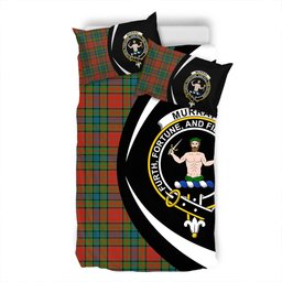ScotsTee Shop Scottish Murray of Atholl Red Dress (Murray of Atholl; Red Dress) Ancient Clan Badge Tartan Bedding Set Circle Style