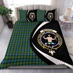 ScotsTee Shop Scottish Murray of Atholl variation (Murray of Atholl; variation) Ancient Clan Badge Tartan Bedding Set Circle Style
