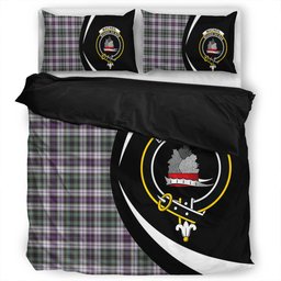 ScotsTee Shop Scottish MacNeil of Barra (MacNeil MacNeill) Paton Dress Weathered Clan Badge Tartan Bedding Set Circle Style