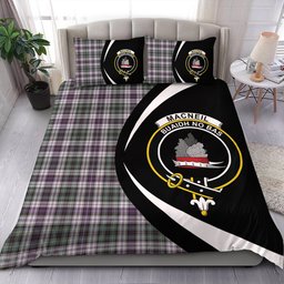 ScotsTee Shop Scottish MacNeil of Barra (MacNeil MacNeill) Paton Dress Weathered Clan Badge Tartan Bedding Set Circle Style