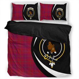 ScotsTee Shop Scottish Stirling of Keir Modern Clan Badge Tartan Bedding Set Circle Style
