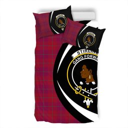 ScotsTee Shop Scottish Stirling of Keir Modern Clan Badge Tartan Bedding Set Circle Style