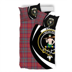 ScotsTee Shop Scottish Shaw of Tordarroch Weathered Clan Badge Tartan Bedding Set Circle Style
