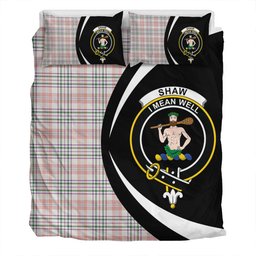 ScotsTee Shop Scottish Shaw Women's Dress Modern Clan Badge Tartan Bedding Set Circle Style