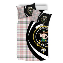 ScotsTee Shop Scottish Shaw Women's Dress Modern Clan Badge Tartan Bedding Set Circle Style