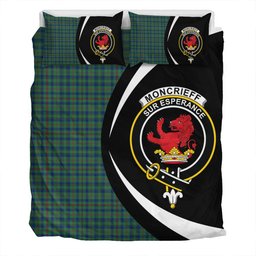 ScotsTee Shop Scottish Moncrieffe of Atholl Modern Clan Badge Tartan Bedding Set Circle Style