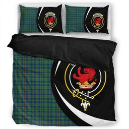 ScotsTee Shop Scottish Moncrieffe of Atholl Modern Clan Badge Tartan Bedding Set Circle Style