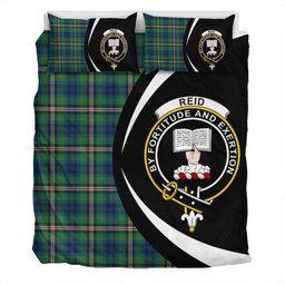 ScotsTee Shop Scottish Reid (Mill City) Modern Clan Badge Tartan Bedding Set Circle Style