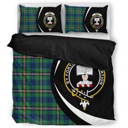 ScotsTee Shop Scottish Reid (Mill City) Modern Clan Badge Tartan Bedding Set Circle Style