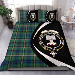 ScotsTee Shop Scottish Reid (Mill City) Modern Clan Badge Tartan Bedding Set Circle Style