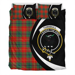 ScotsTee Shop Scottish Turnbull Dress Modern Clan Badge Tartan Bedding Set Circle Style