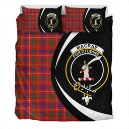 ScotsTee Shop Scottish MacRae of Inverinate Modern Clan Badge Tartan Bedding Set Circle Style
