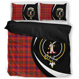 ScotsTee Shop Scottish MacRae of Inverinate Modern Clan Badge Tartan Bedding Set Circle Style