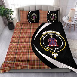ScotsTee Shop Scottish Ogilvie of Strathallan Ancient Clan Badge Tartan Bedding Set Circle Style