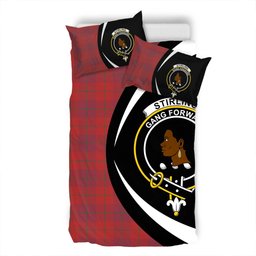 ScotsTee Shop Scottish Stirling of Keir Ancient Clan Badge Tartan Bedding Set Circle Style