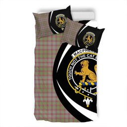 ScotsTee Shop Scottish MacPherson of Glentruim Weathered Clan Badge Tartan Bedding Set Circle Style