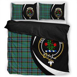 ScotsTee Shop Scottish Stinson (Stephenson Stevenson) Ancient Clan Badge Tartan Bedding Set Circle Style