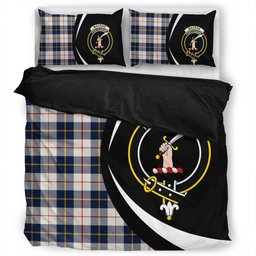 ScotsTee Shop Scottish MacRae of Conchra Modern Clan Badge Tartan Bedding Set Circle Style