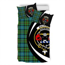 ScotsTee Shop Scottish MacLeod of Assynt Ancient Clan Badge Tartan Bedding Set Circle Style