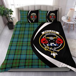 ScotsTee Shop Scottish MacLeod of Assynt Ancient Clan Badge Tartan Bedding Set Circle Style