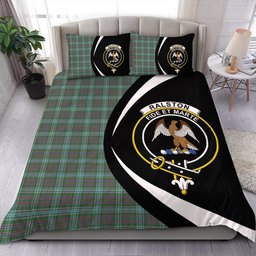 ScotsTee Shop Scottish Ralston US Modern Clan Badge Tartan Bedding Set Circle Style