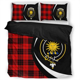 ScotsTee Shop Scottish MacLeod of Raasay Modern Clan Badge Tartan Bedding Set Circle Style