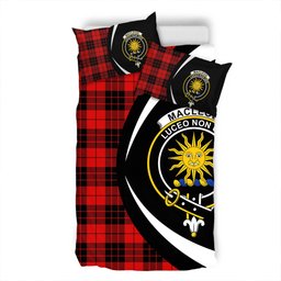 ScotsTee Shop Scottish MacLeod of Raasay Modern Clan Badge Tartan Bedding Set Circle Style