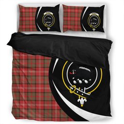 ScotsTee Shop Scottish Nisbet (Nisbit) Weathered Clan Badge Tartan Bedding Set Circle Style