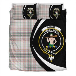 ScotsTee Shop Scottish Shaw Women's Dress Ancient Clan Badge Tartan Bedding Set Circle Style