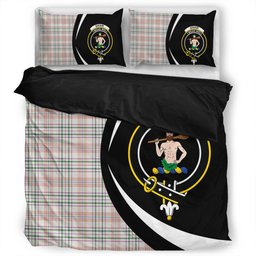 ScotsTee Shop Scottish Shaw Women's Dress Ancient Clan Badge Tartan Bedding Set Circle Style