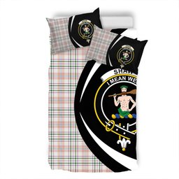 ScotsTee Shop Scottish Shaw Women's Dress Ancient Clan Badge Tartan Bedding Set Circle Style